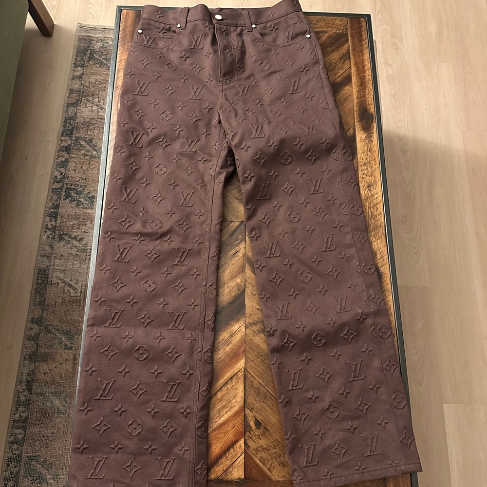Louis Vuitton Chocolate Monogram Trousers